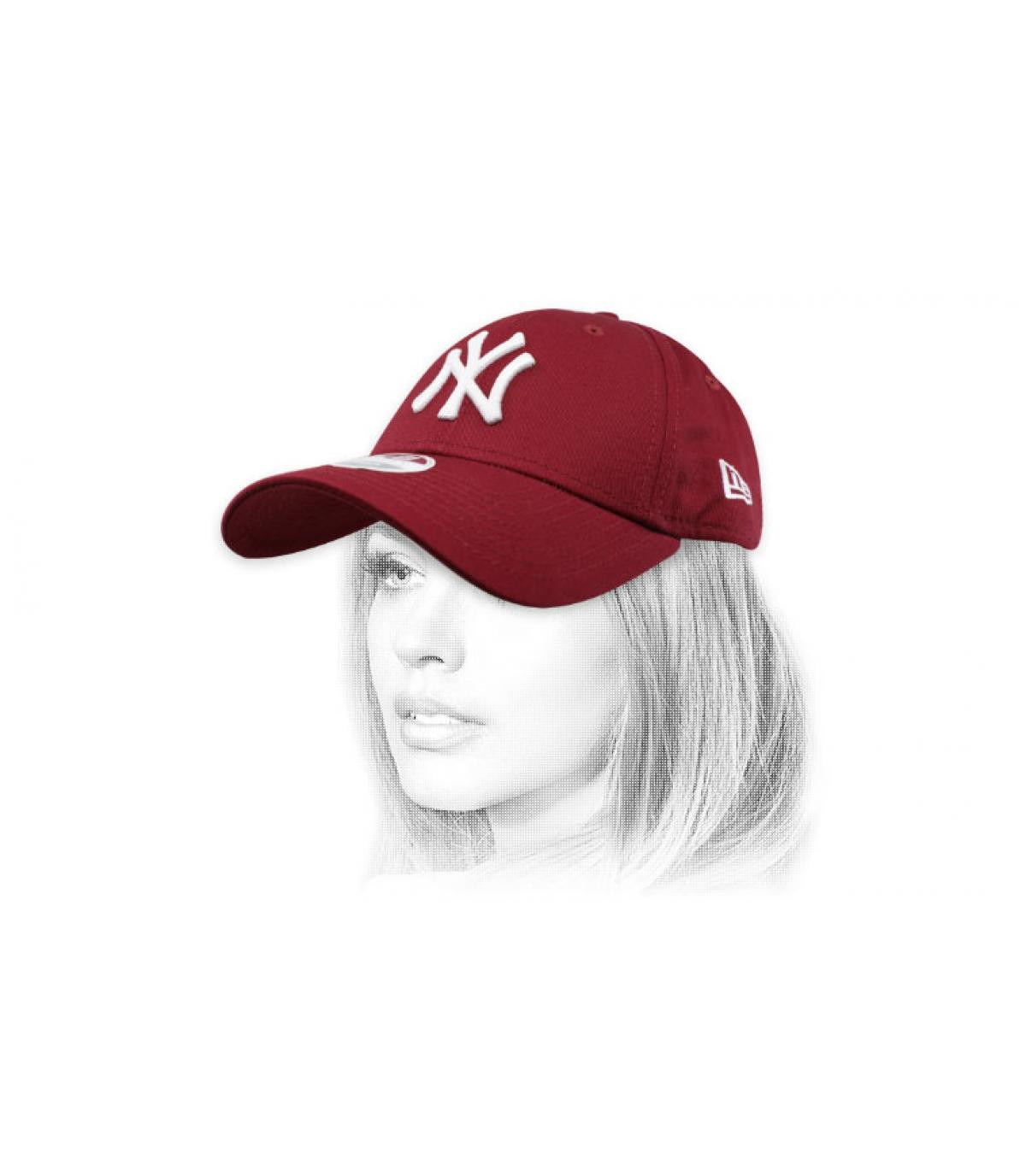 gorra NY granate Wmns Ess 9Forty NY cardinal